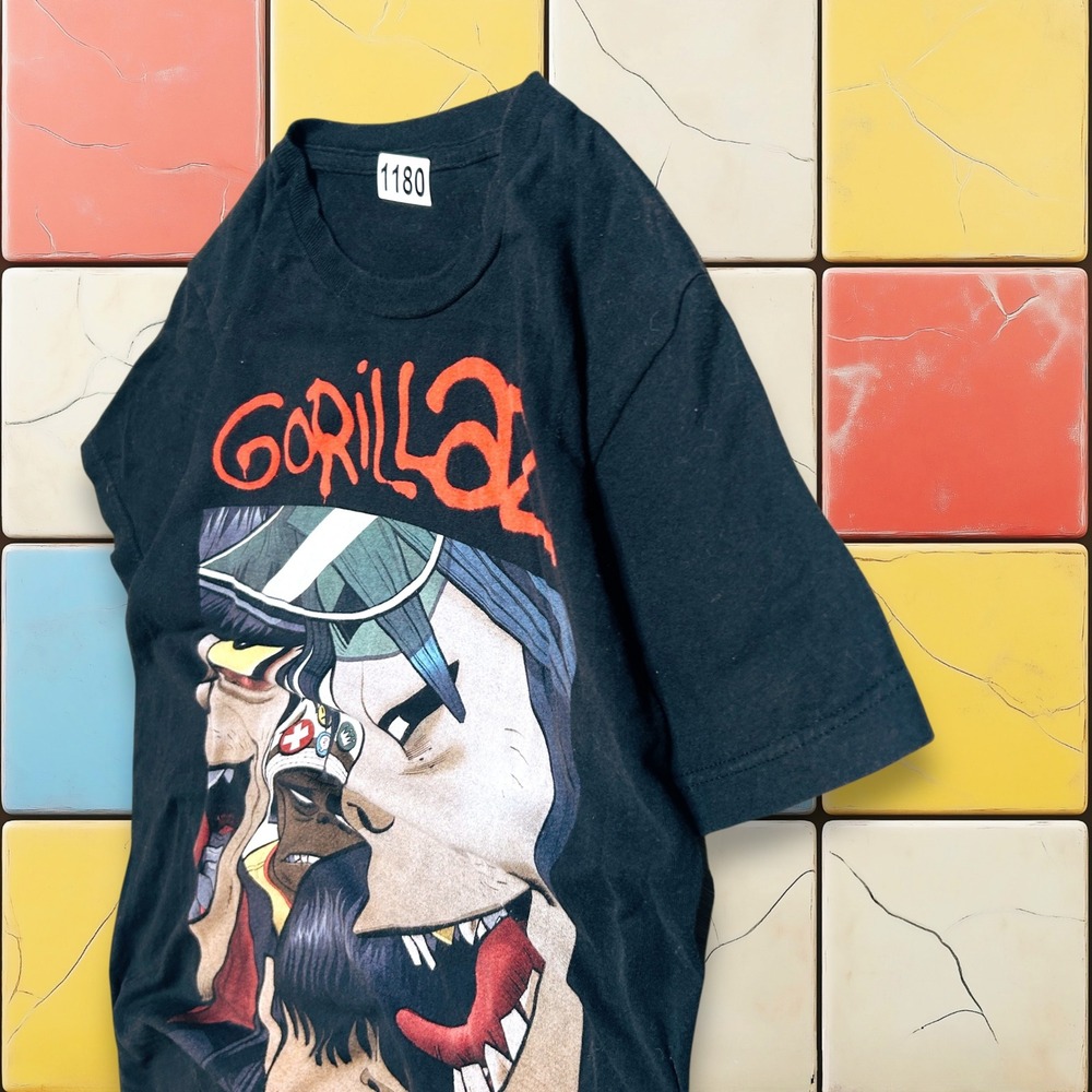 Vintage Y2K Gorillaz Band Tee Mens Black Small  Concert Tour Promo‎ Music Shirt - Picture 10 of 11